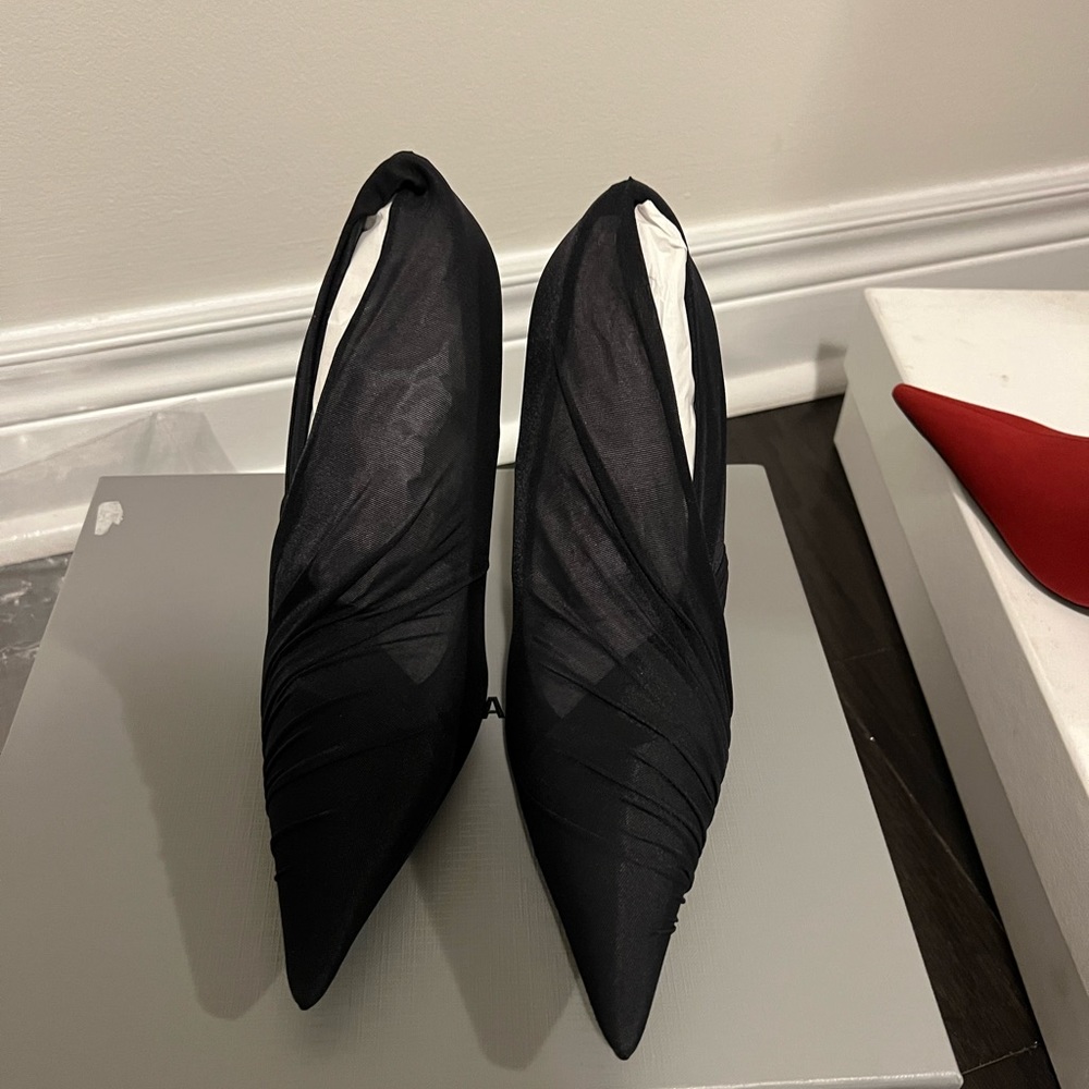 Balenciaga Ruched Jersey Pumps